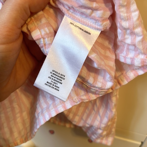 Lucky Penny Mommy and Me Pink Seersucker Cotton Stripe Sundress Little Girls 5 - Picture 6 of 7